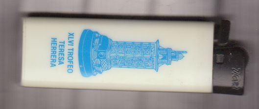 MECHERO Encendedor MARCA ZOR XLVI TROFEO TERESA HERRERA (DEPOR-MADRID-OPORTO-AJAX Briquet Accendino 7,5cm 